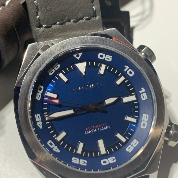 Blackwell Automatic Van Alen Watch Blue Dial SS - Picture 6 of 12